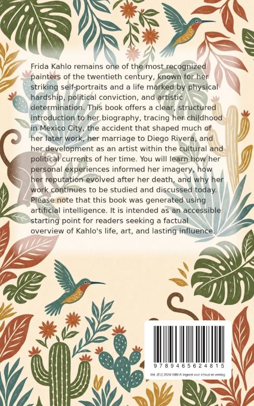 Achterkant van All About Frida Kahlo