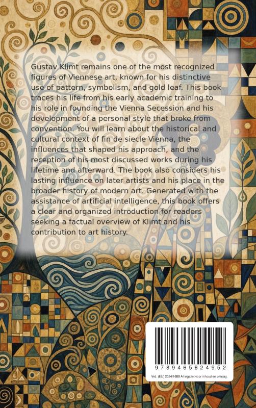 Achterkant van All About Gustav Klimt
