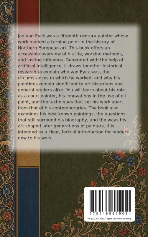 Achterkant van All About Jan van Eyck