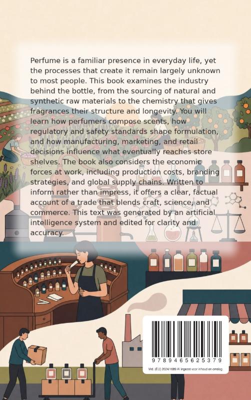 Achterkant van Behind the Scenes of the Perfume Industry