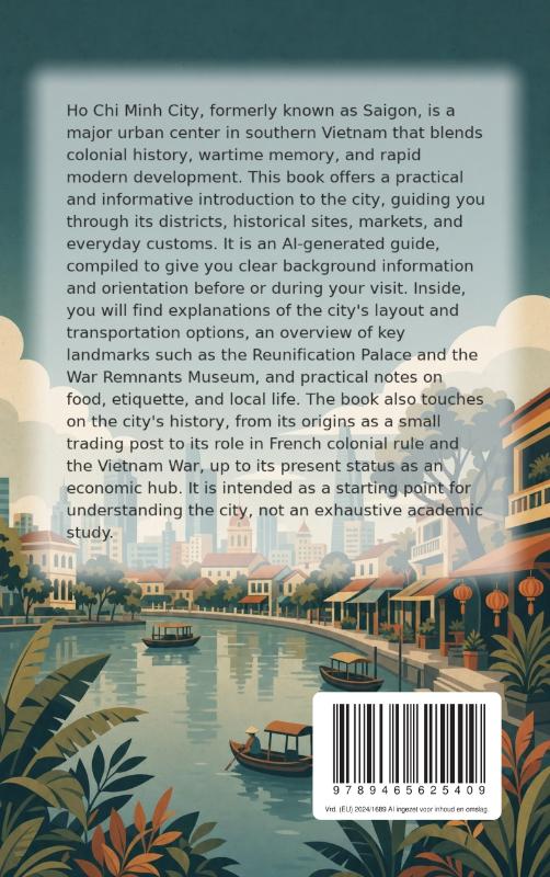 Achterkant van Discovering Ho Chi Minh City
