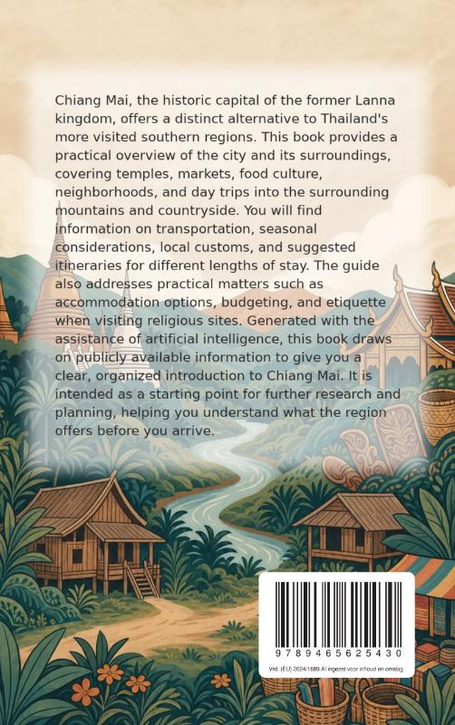 Achterkant van Discovering Chiang Mai