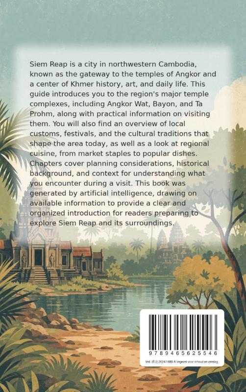 Achterkant van Discovering Siem Reap
