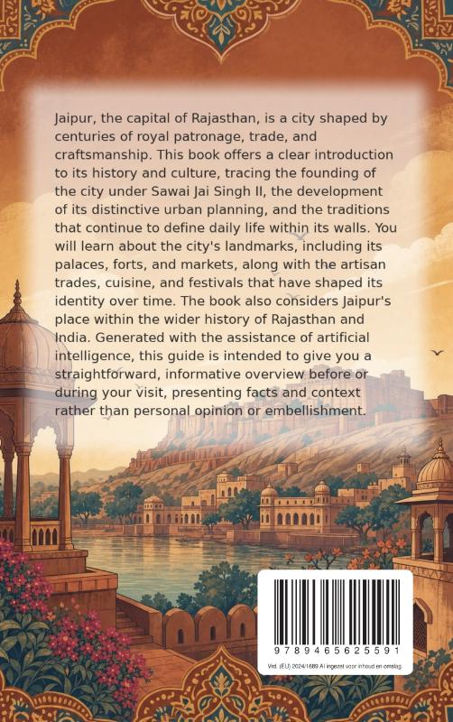 Achterkant van Discovering Jaipur