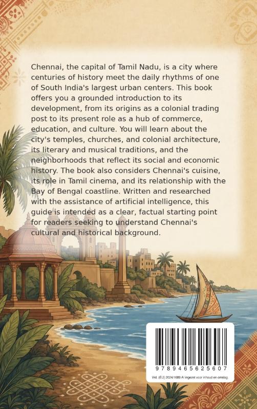 Achterkant van Discovering Chennai