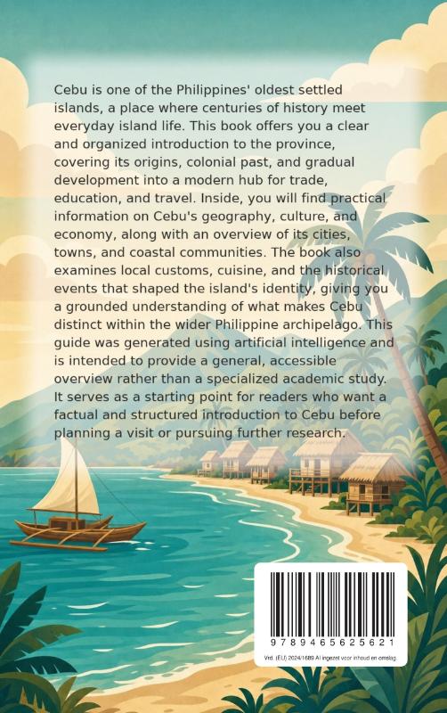 Achterkant van Discovering Cebu