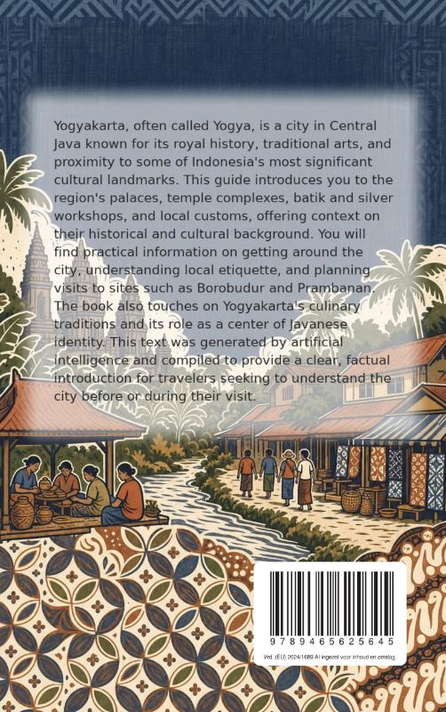 Achterkant van Discovering Yogyakarta