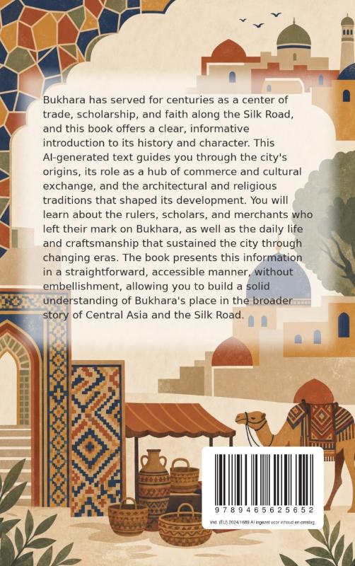 Achterkant van Discovering Bukhara