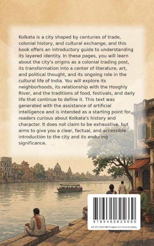 Achterkant van Discovering Kolkata