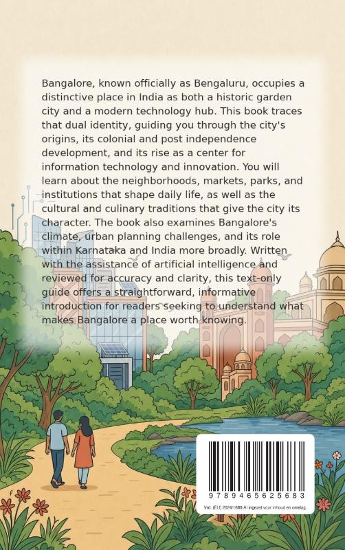 Achterkant van Discovering Bangalore