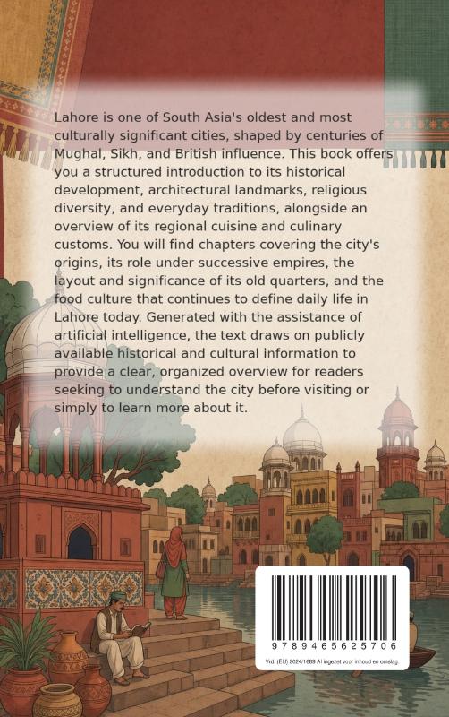 Achterkant van Discovering Lahore