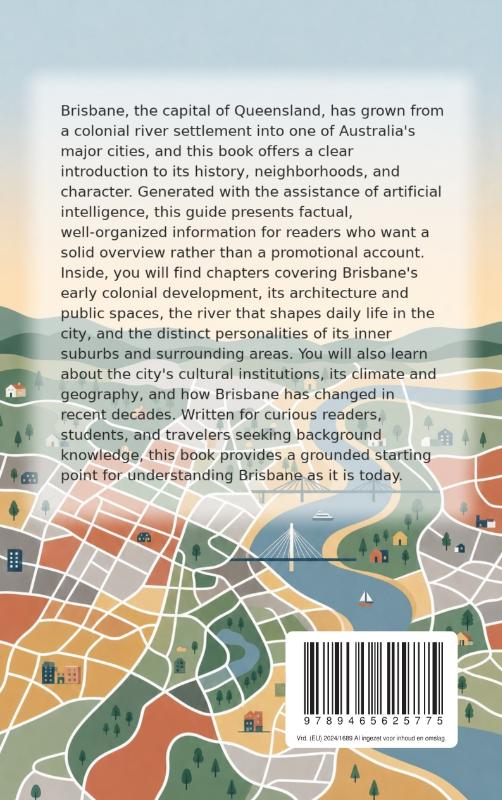 Achterkant van Discovering Brisbane