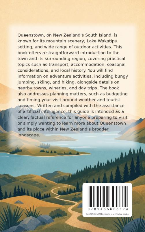 Achterkant van Discovering Queenstown
