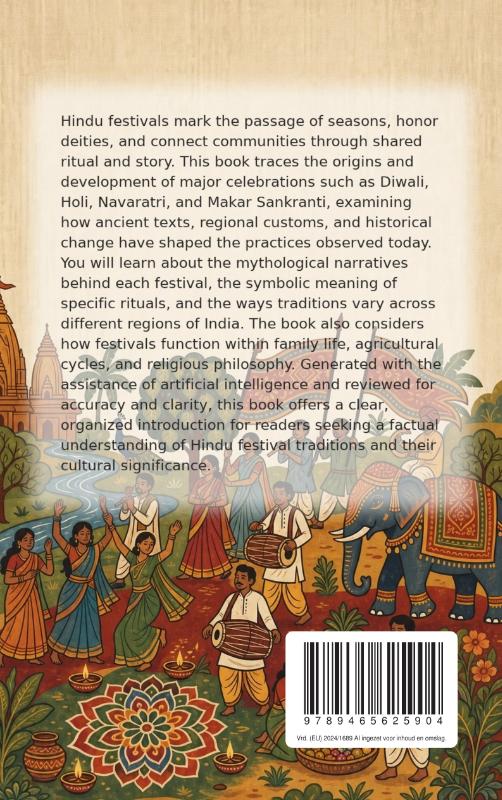 Achterkant van The History of Hindu Festivals