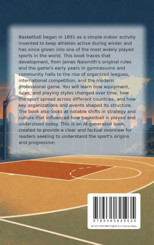 Achterkant van The History of Basketball