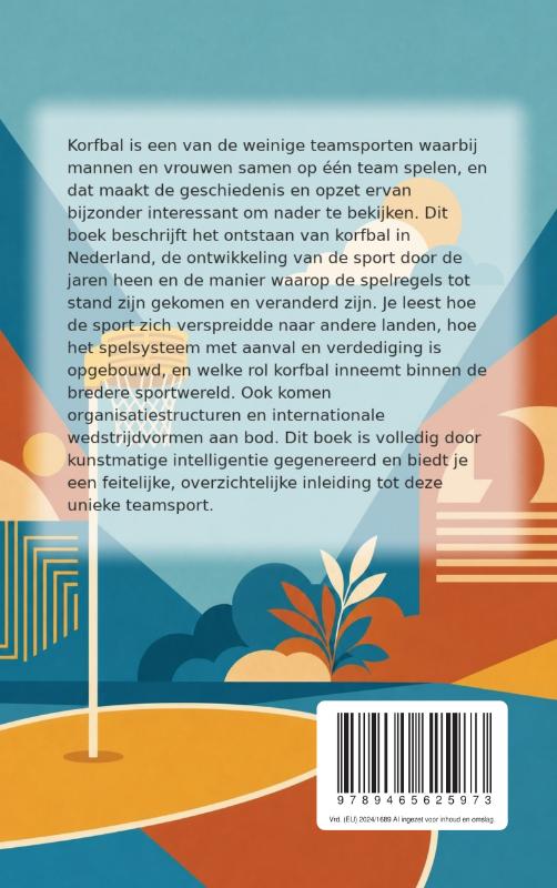 Achterkant van Korfball