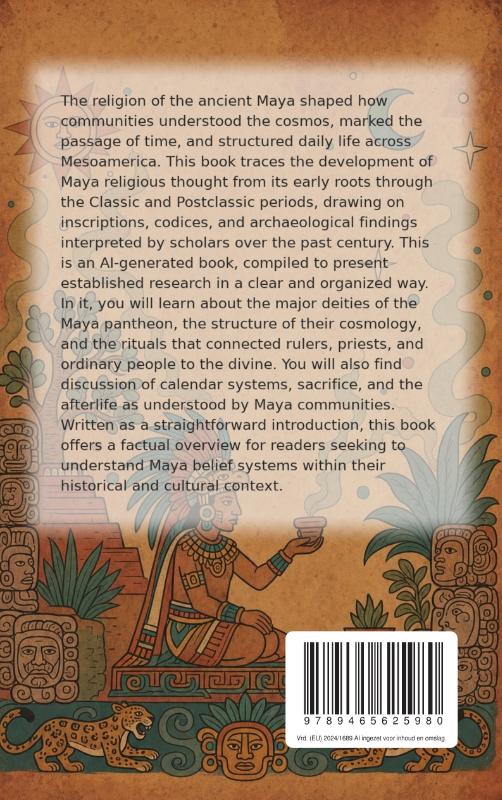 Achterkant van The History of Maya Religion