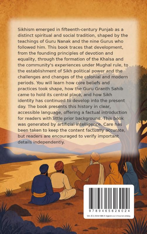 Achterkant van The History of Sikhism