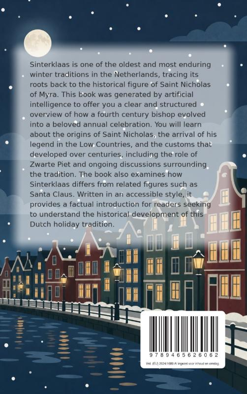 Achterkant van The History of Sinterklaas