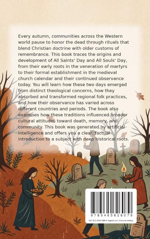 Achterkant van The History of All Saints' Day and All Souls' Day
