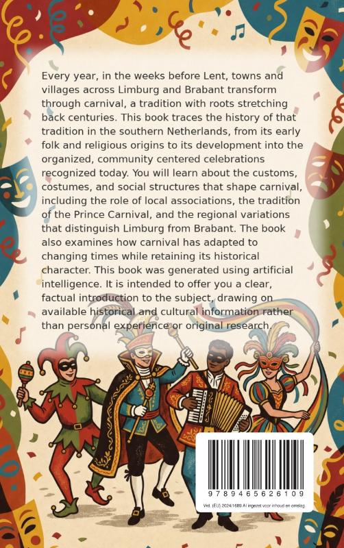 Achterkant van The History of Limburg and Brabant Carnival