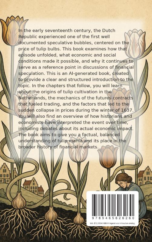 Achterkant van The Tulip Mania Explained