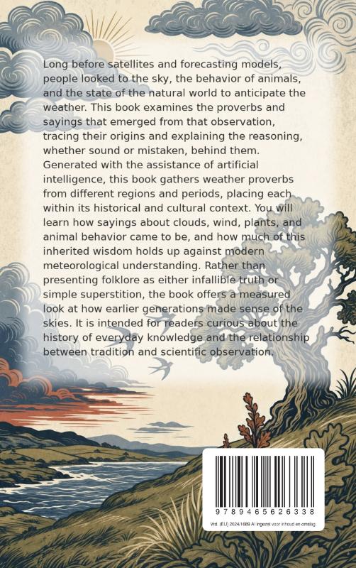 Achterkant van Weather Proverbs and Their Origins