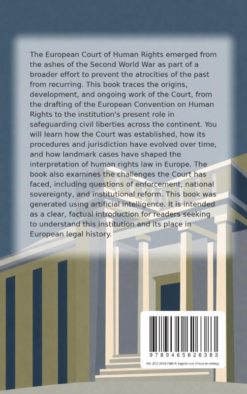 Achterkant van The History of the European Court of Human Rights