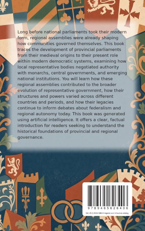 Achterkant van The History of Provincial Parliaments