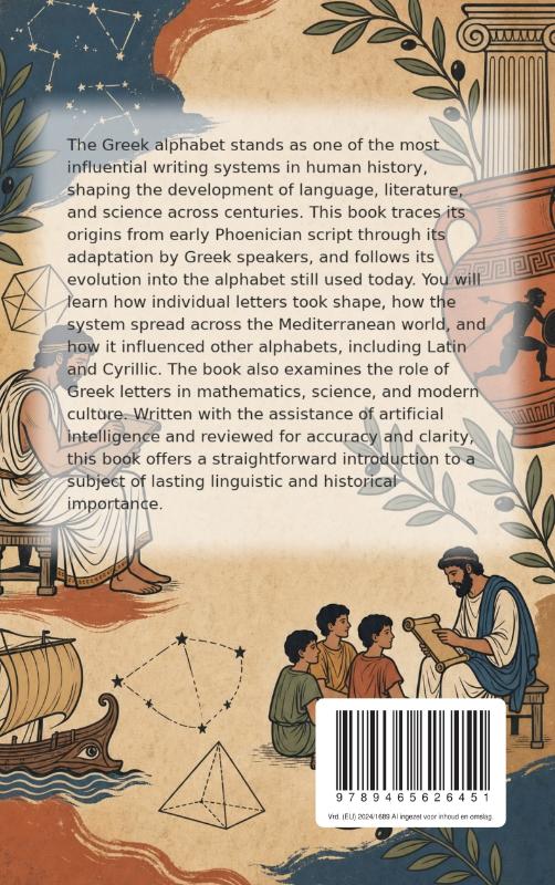 Achterkant van The History of the Greek Alphabet