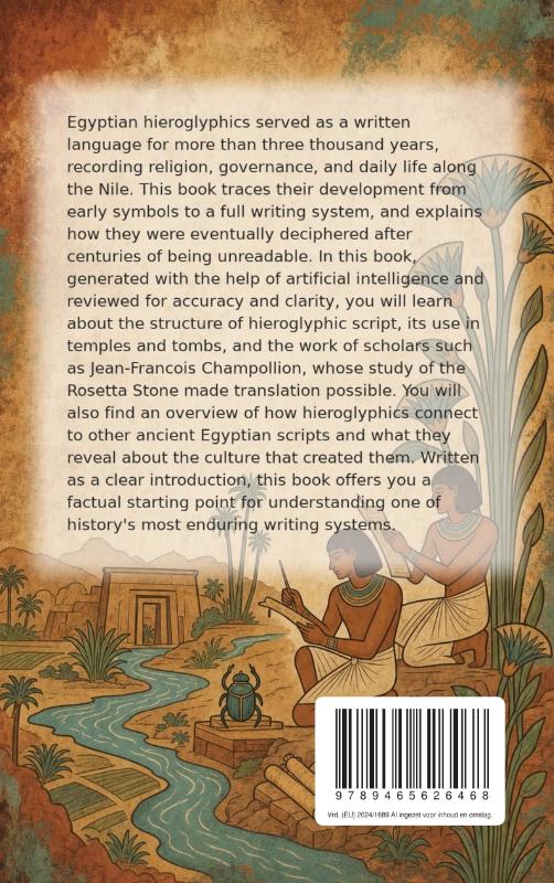 Achterkant van The History of Egyptian Hieroglyphics