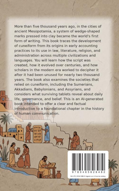 Achterkant van The History of Cuneiform