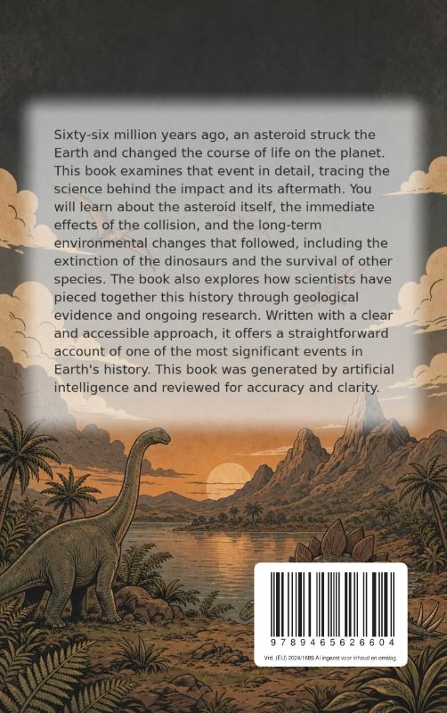 Achterkant van The Impact That Wiped Out the Dinosaurs