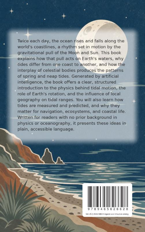 Achterkant van The Tides and How the Moon Pulls the Oceans