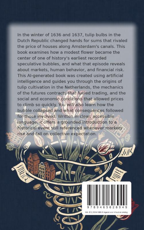 Achterkant van The Tulip Mania and the First Speculative Bubble