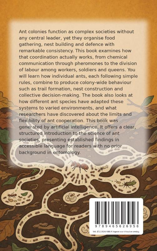 Achterkant van How Ants Organise a Colony