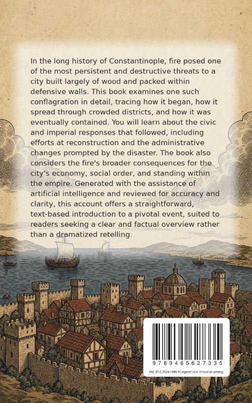 Achterkant van The Great Fire of Constantinople