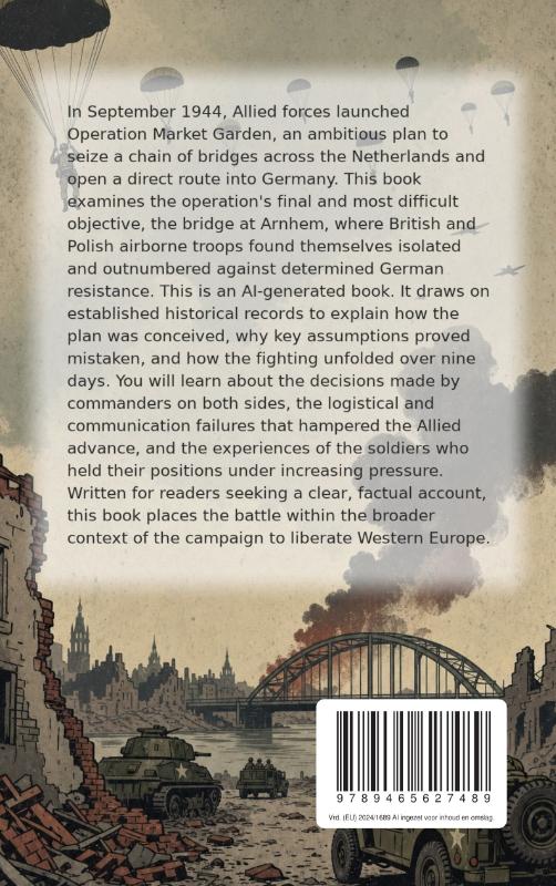 Achterkant van The Battle of Arnhem in 1944