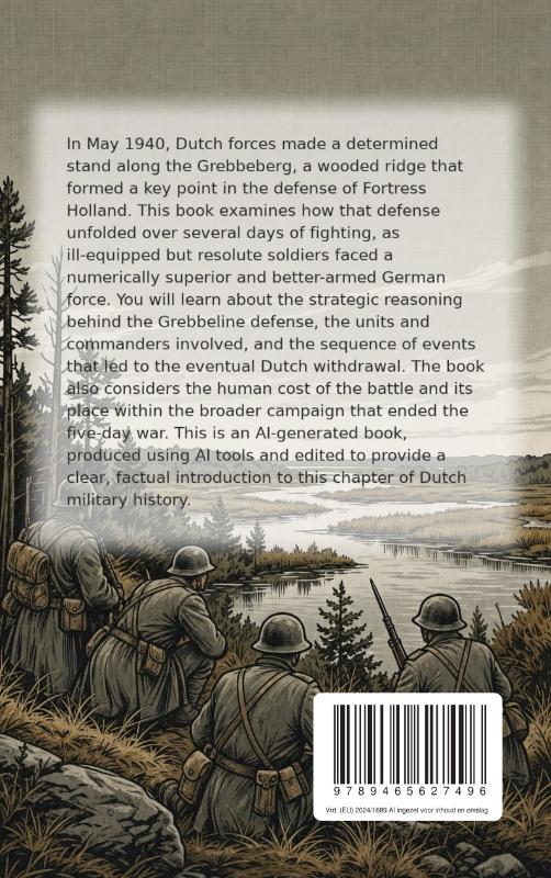 Achterkant van The Battle of the Grebbeberg