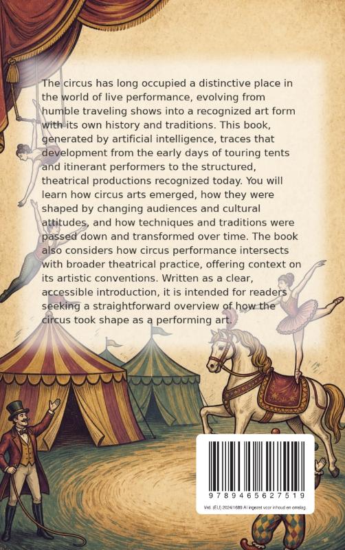 Achterkant van The History of the Circus as an Art Form