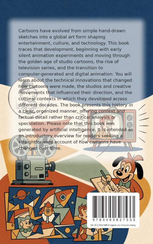 Achterkant van The History of the Cartoon