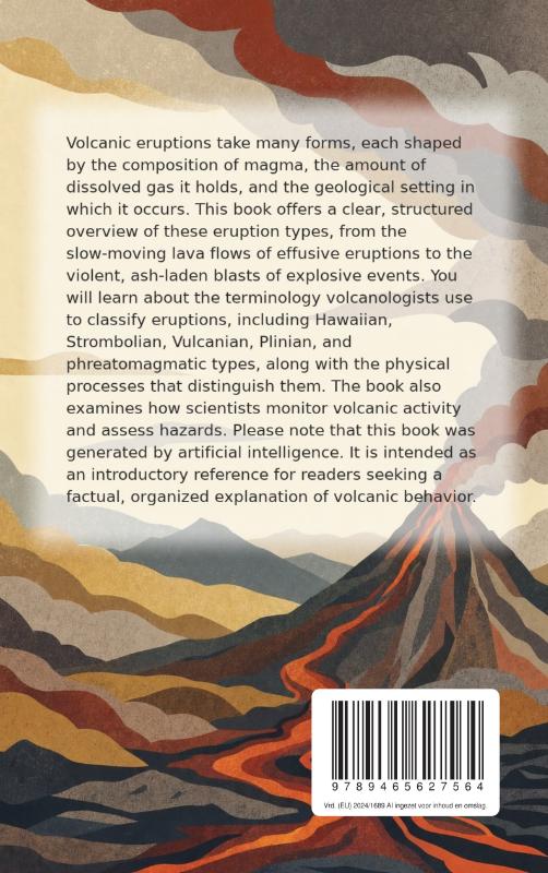 Achterkant van The Different Types of Volcanic Eruptions