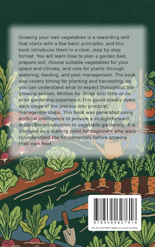 Achterkant van The Vegetable Garden for Beginners