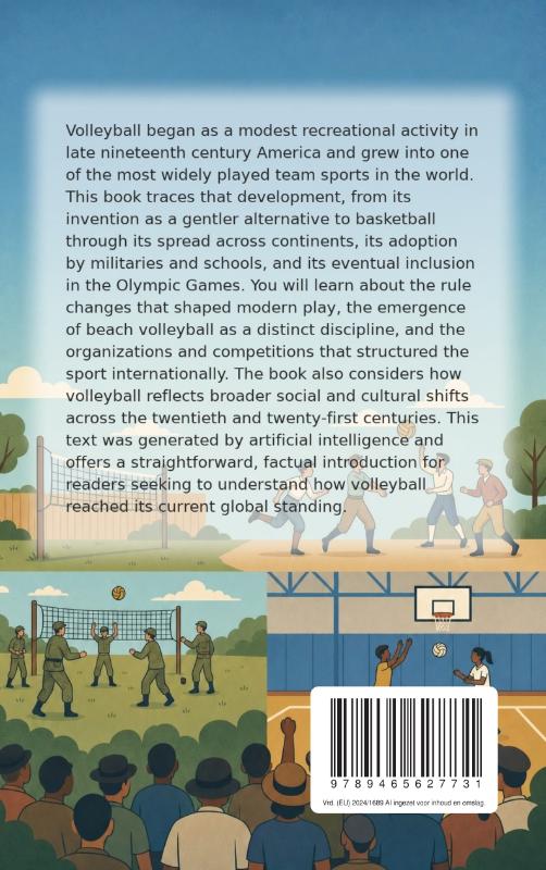Achterkant van The History of Volleyball