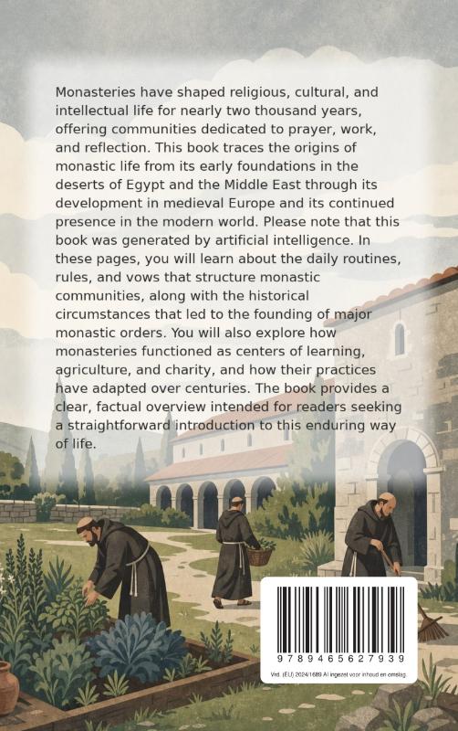 Achterkant van Monastic Life