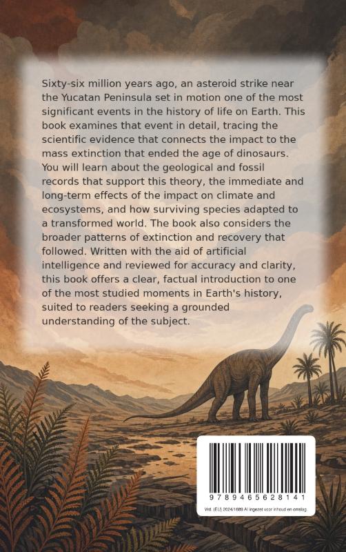 Achterkant van The Extinction of the Dinosaurs