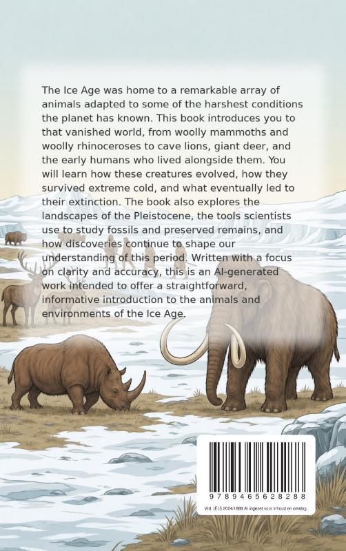 Achterkant van Mammoths and the Animals of the Ice Age