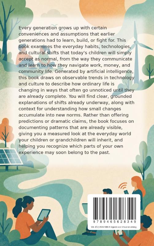 Achterkant van What Today's Children Will Take for Granted