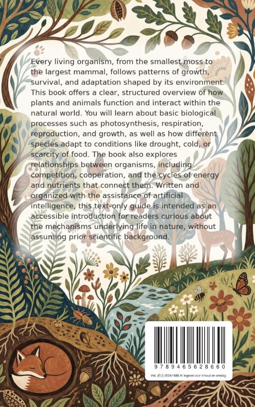 Achterkant van How Plants and Animals Live