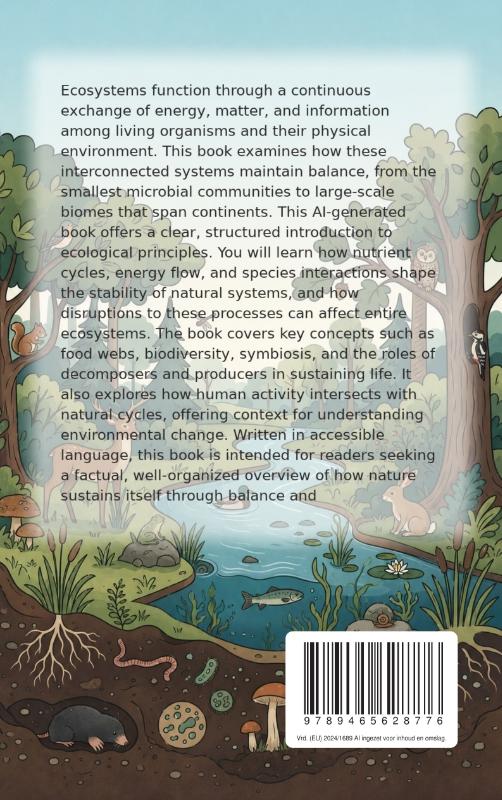 Achterkant van Ecosystems and Their Balance